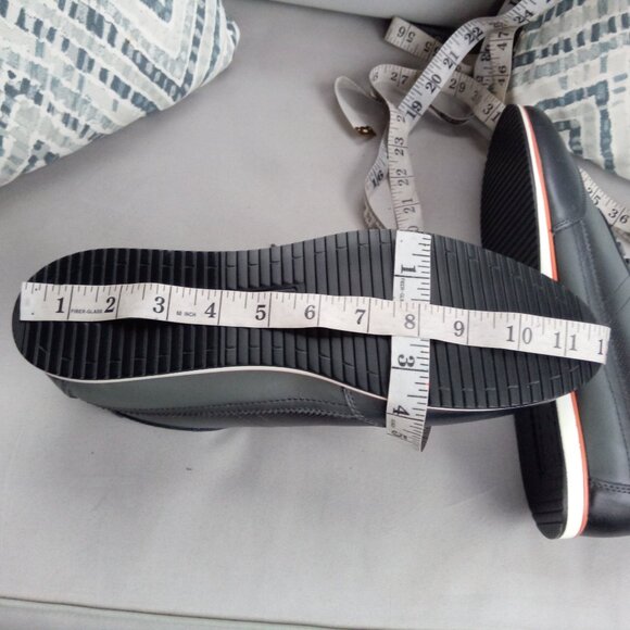 Nielsen and Christiansen grey/black leather sneakers sz 43 sz 9.5-10 - Picture 12 of 13